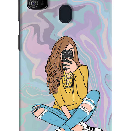 Selfie Girl Samsung M21 2020 Hard Case Back Cover by Casekaro