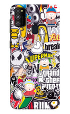 Sticker Bomb Samsung M21 2020 Hard Case Back Cover by Casekaro