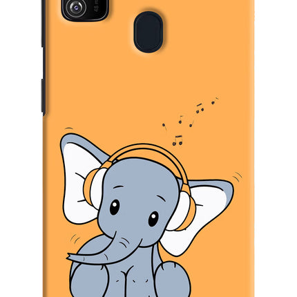 High On Music Samsung M21 2020 Hard Case Back Cover by Casekaro