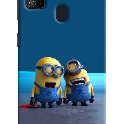 Minion Laughing Samsung M21 2020 Hard Case Back Cover by Casekaro