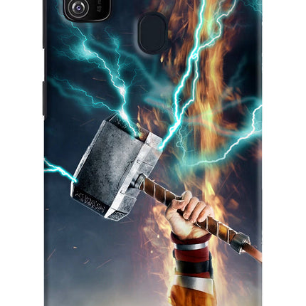 Thor Hammer Mjolnir Samsung M21 2020 Hard Case Back Cover by Casekaro