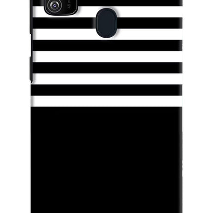 Black and White Print Samsung M21 2020 Hard Case Back Cover by Casekaro