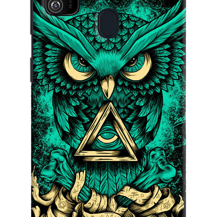 Green Owl Samsung M21 2020 Hard Case Back Cover by Casekaro
