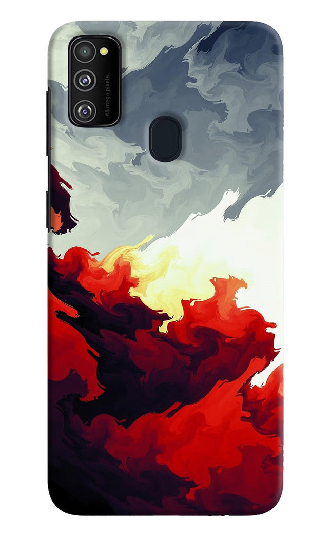Fire Cloud Samsung M21 2020 Hard Case Back Cover by Casekaro