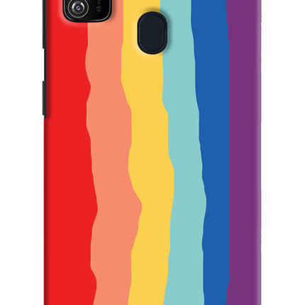 Rainbow Samsung M21 2020 Hard Case Back Cover by Casekaro
