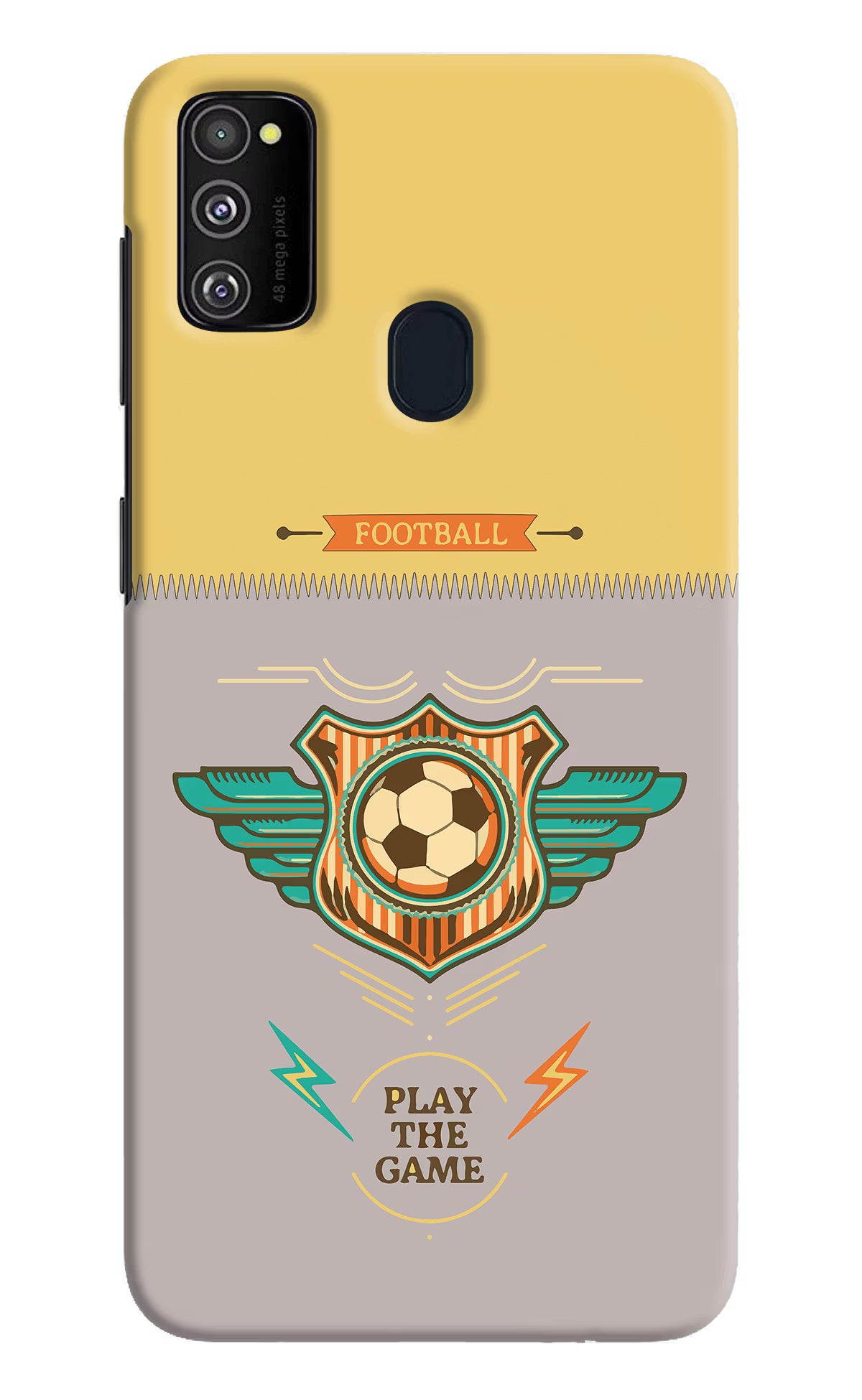 Football Samsung M21 2020 Hard Case Back Cover by Casekaro