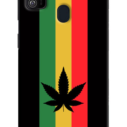 Weed Flag Samsung M21 2020 Hard Case Back Cover by Casekaro
