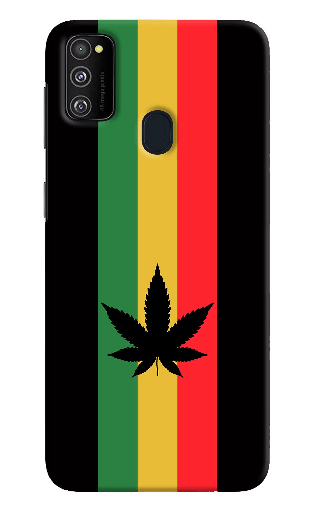Weed Flag Samsung M21 2020 Hard Case Back Cover by Casekaro