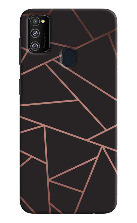 Geometric Pattern Samsung M21 2020 Hard Case Back Cover by Casekaro