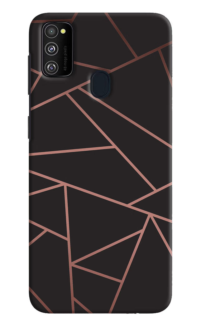 Geometric Pattern Samsung M21 2020 Hard Case Back Cover by Casekaro