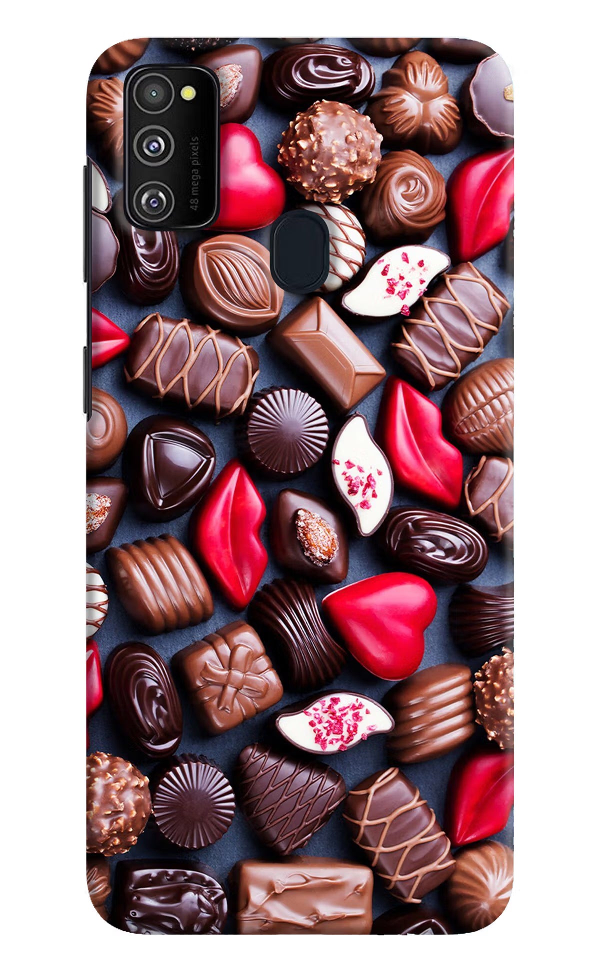 Chocolates Samsung M21 2020 Hard Case Back Cover by Casekaro