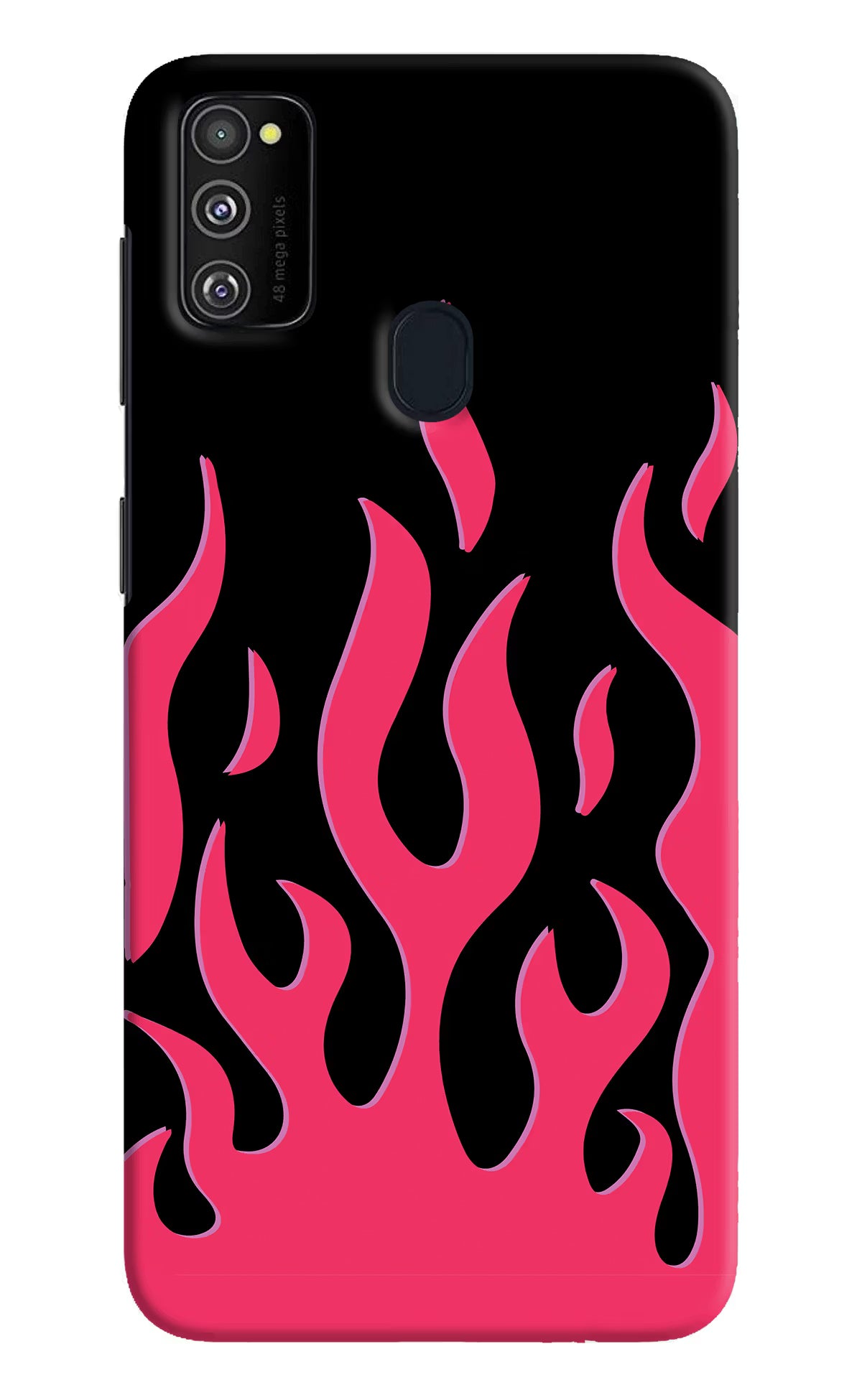 Fire Flames Samsung M21 2020 Hard Case Back Cover by Casekaro