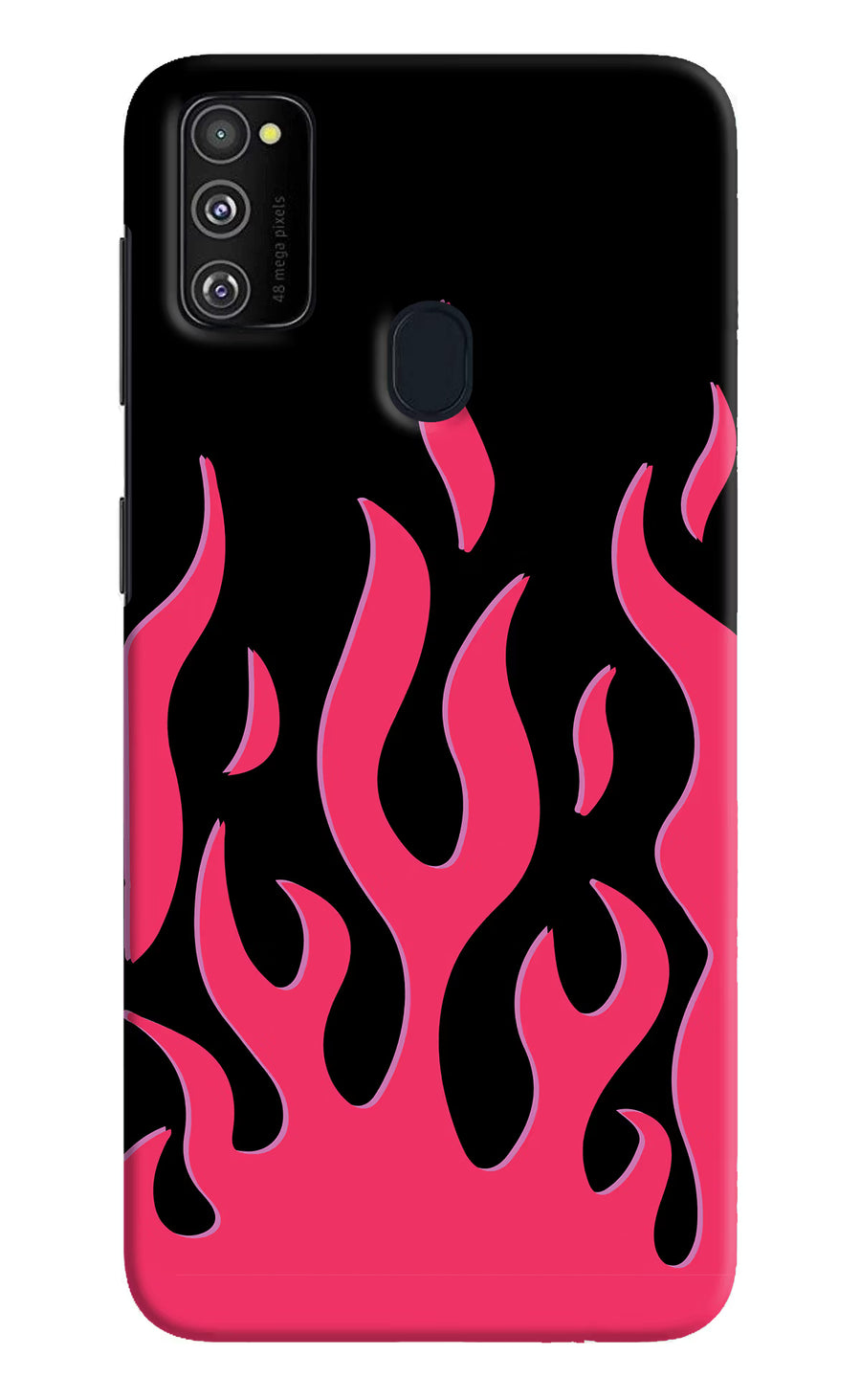 Fire Flames Samsung M21 2020 Back Cover, Hard case