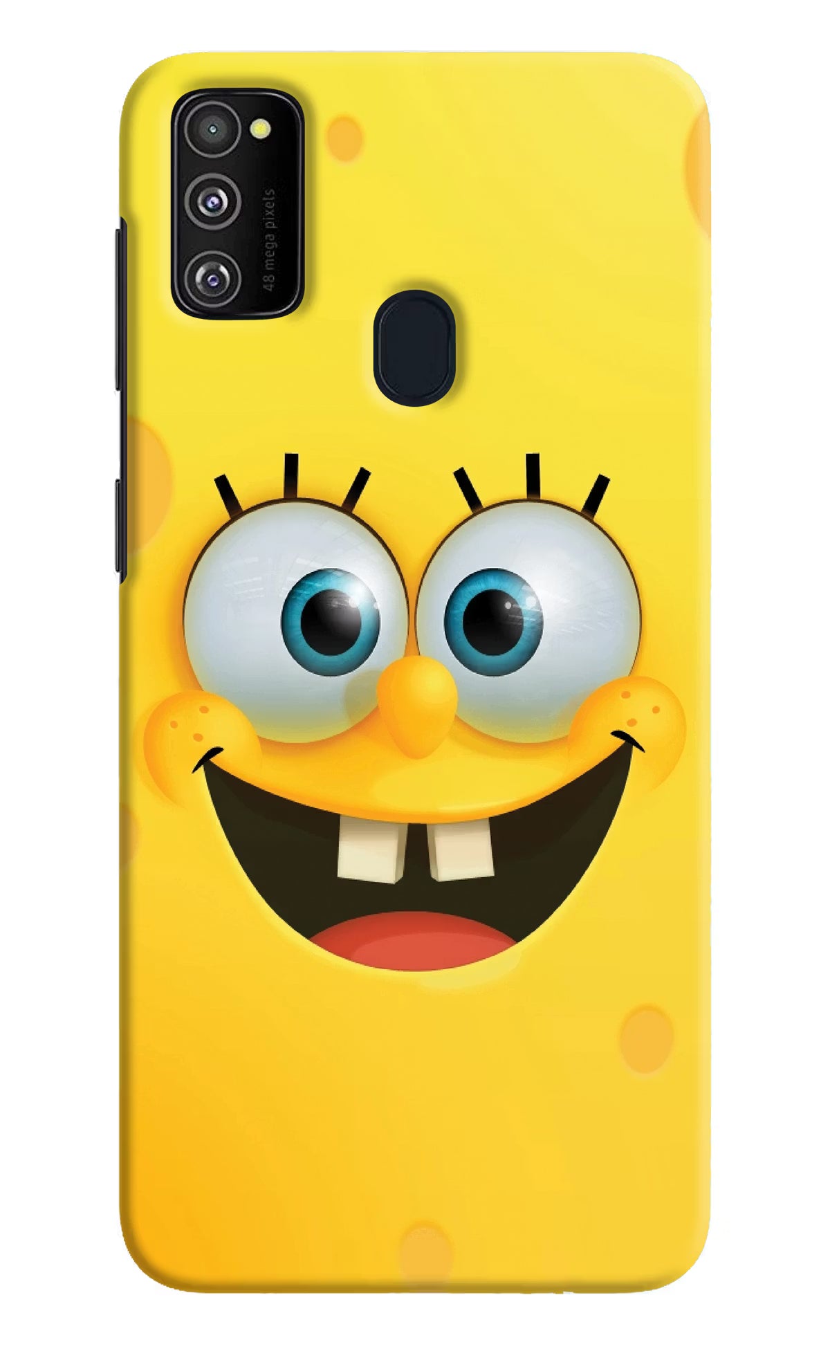 Sponge 1 Samsung M21 2020 Hard Case Back Cover by Casekaro