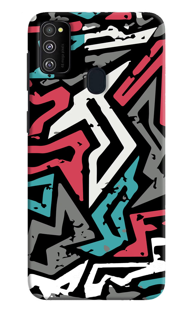 Geometric Graffiti Samsung M21 2020 Hard Case Back Cover by Casekaro