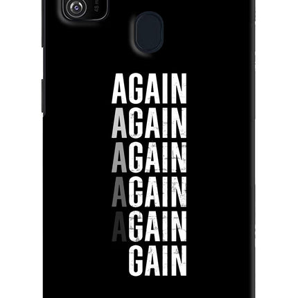 Again Again Gain Samsung M21 2020 Hard Case Back Cover by Casekaro
