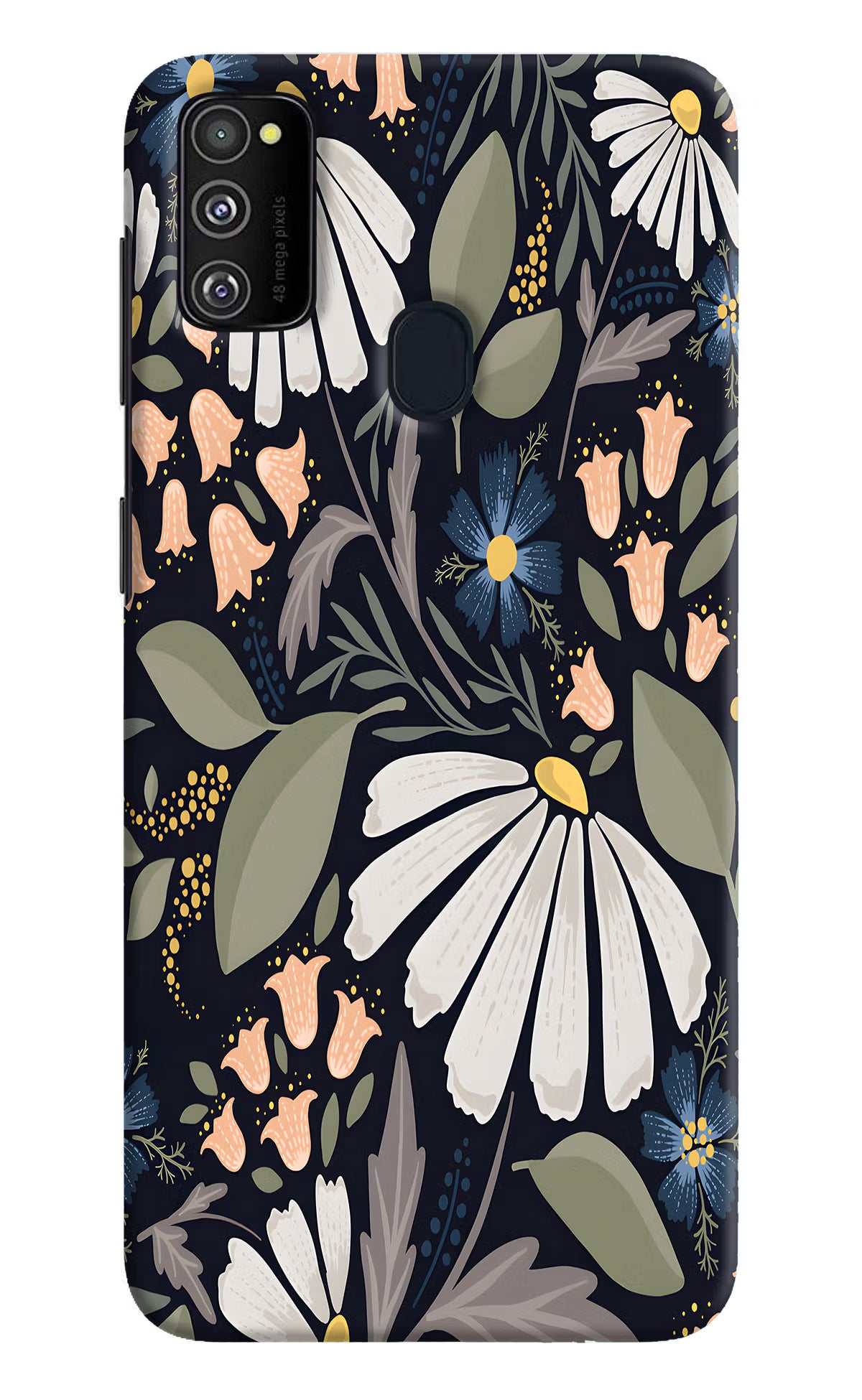 Flowers Art Samsung M21 2020 Hard Case Back Cover by Casekaro