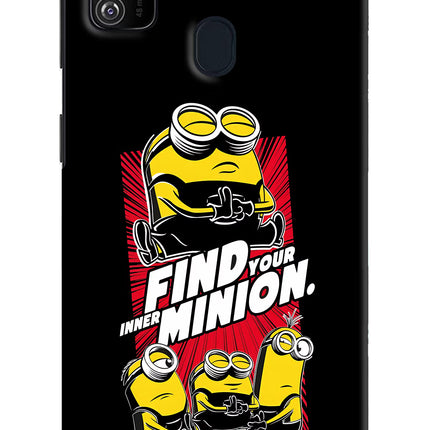 Find your inner Minion Samsung M21 2020 Hard Case Back Cover by Casekaro