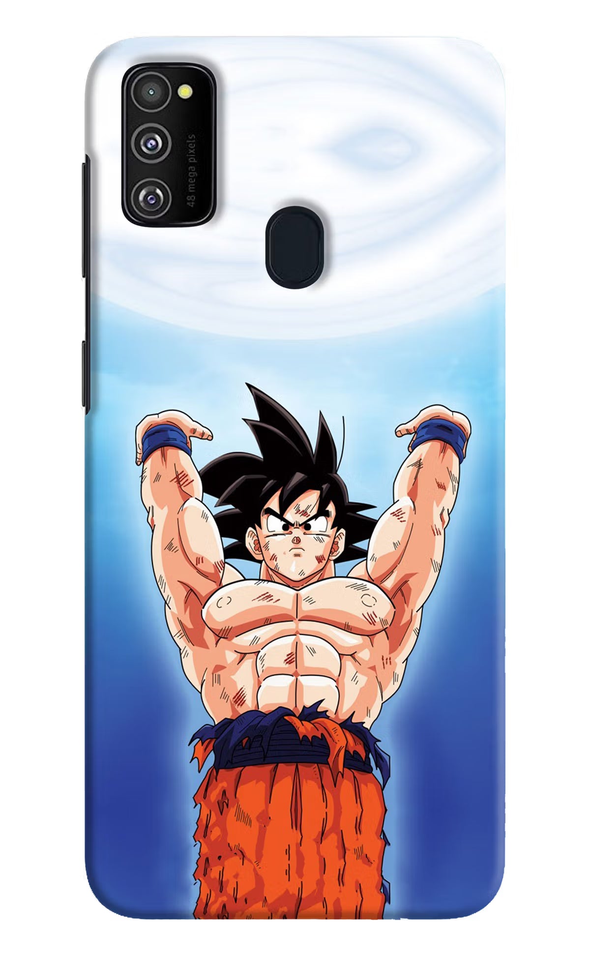 Goku Power Samsung M21 2020 Hard Case Back Cover by Casekaro