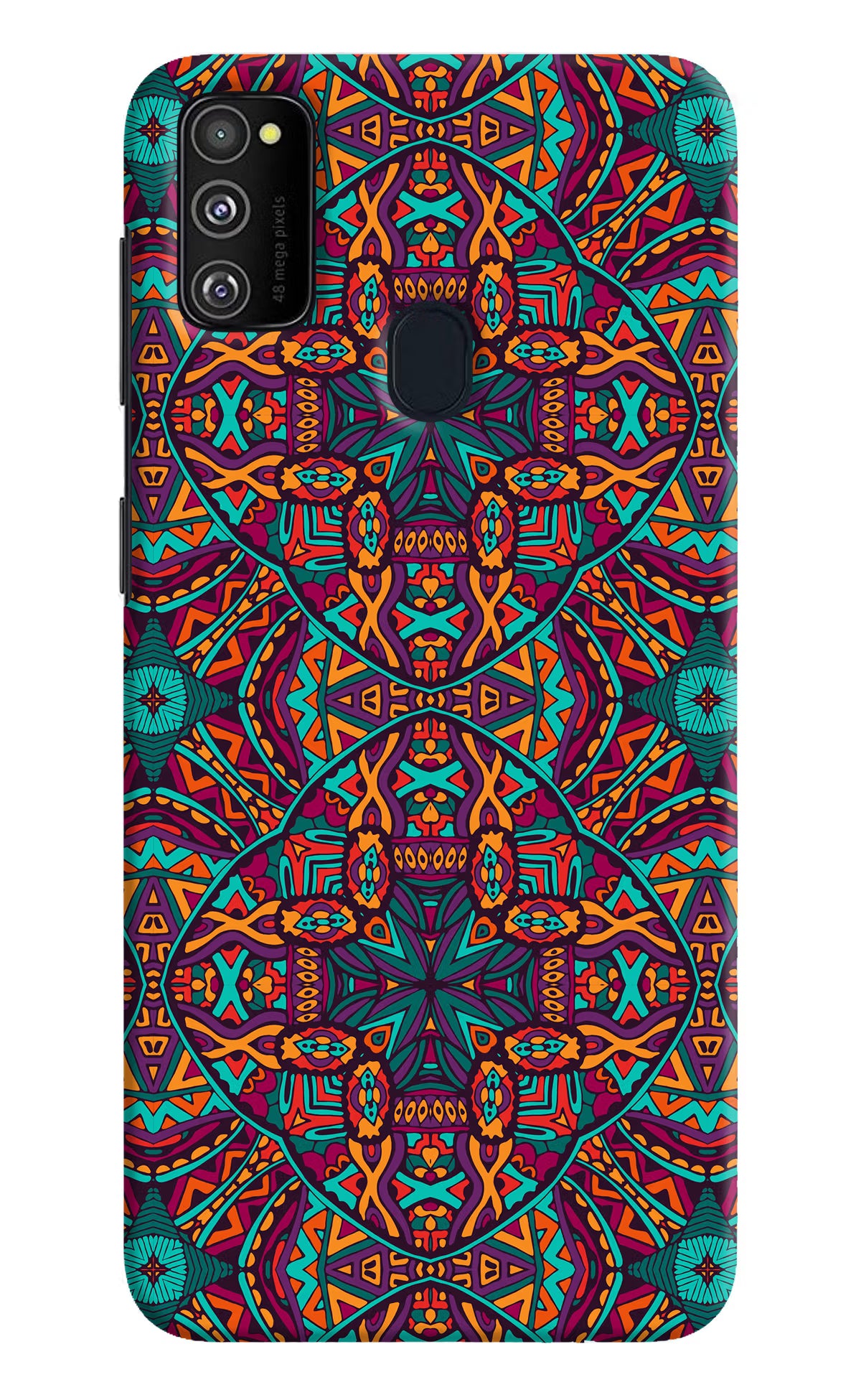 Colour Mandala Samsung M21 2020 Hard Case Back Cover by Casekaro