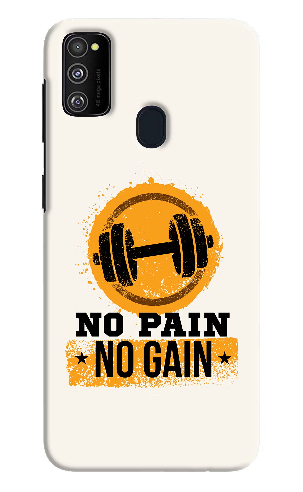 No Pain No Gain Samsung M21 2020 Hard Case Back Cover by Casekaro
