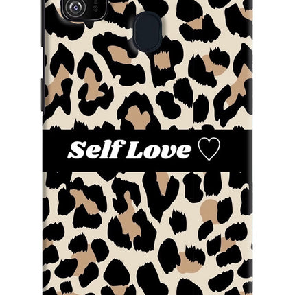 Leopard Print Self Love Samsung M21 2020 Hard Case Back Cover by Casekaro