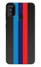 BMW Stripes Pattern Samsung M21 2020 Hard Case Back Cover by Casekaro