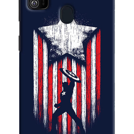 Captain America Marvel Art Samsung M21 2020 Hard Case Back Cover by Casekaro