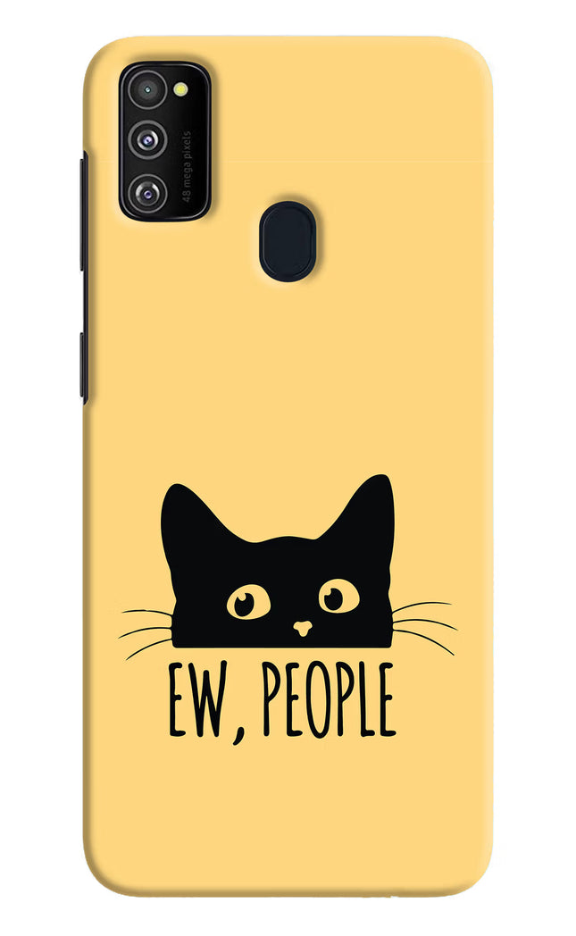 Ew People Catitude Samsung M21 2020 Hard Case Back Cover by Casekaro