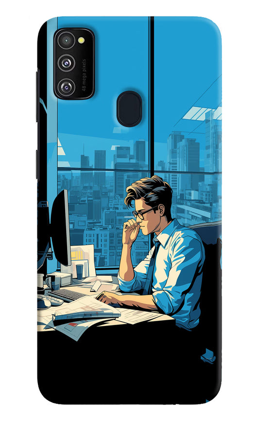 Focused Hustler (AI Generated) Samsung M21 2020 Hard Case Back Cover by Casekaro