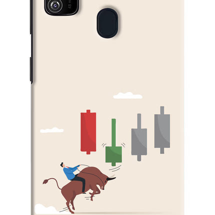 Bull Trading Momentum Samsung M21 2020 Hard Case Back Cover by Casekaro