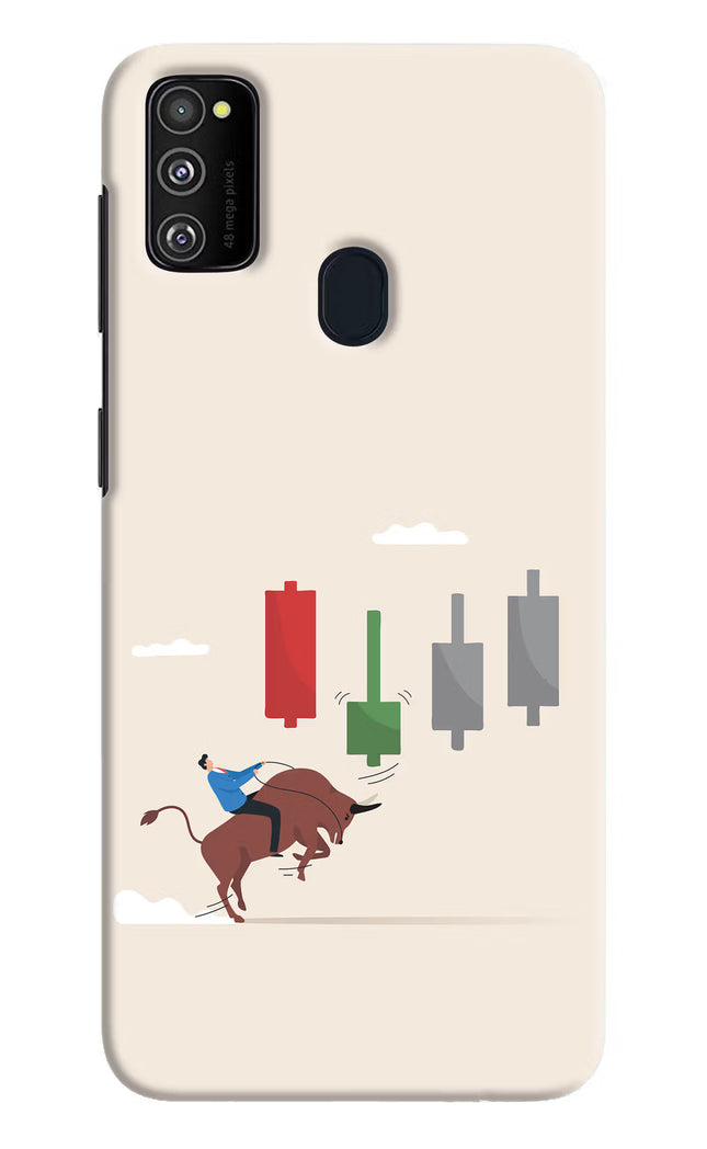 Bull Trading Momentum Samsung M21 2020 Hard Case Back Cover by Casekaro