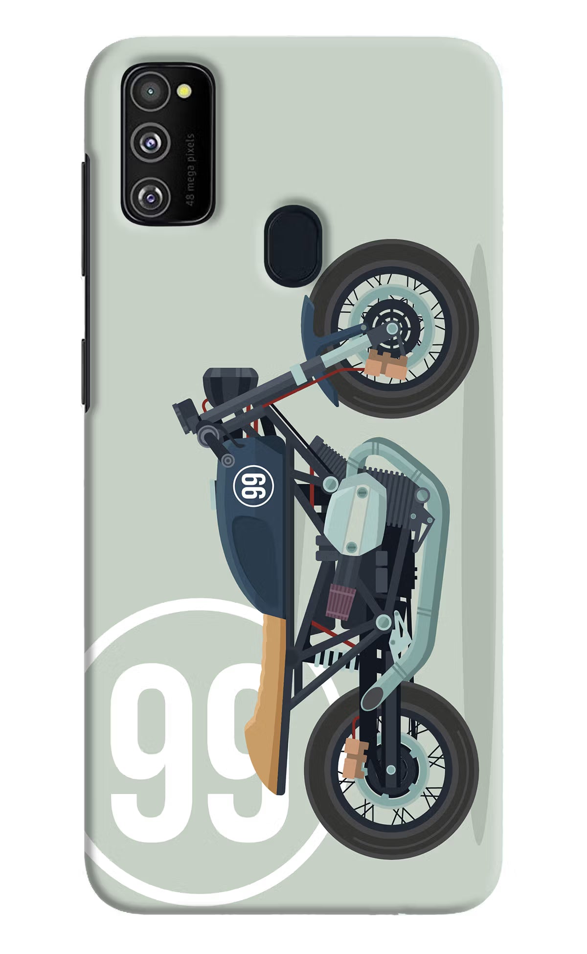 Classic Cafe Racer 99 Samsung M21 2020 Hard Case Back Cover by Casekaro