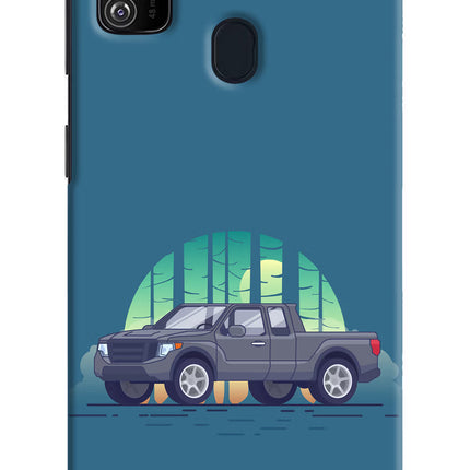 Retro Garage Vibe Samsung M21 2020 Hard Case Back Cover by Casekaro