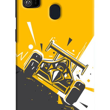 Track King Samsung M21 2020 Hard Case Back Cover by Casekaro