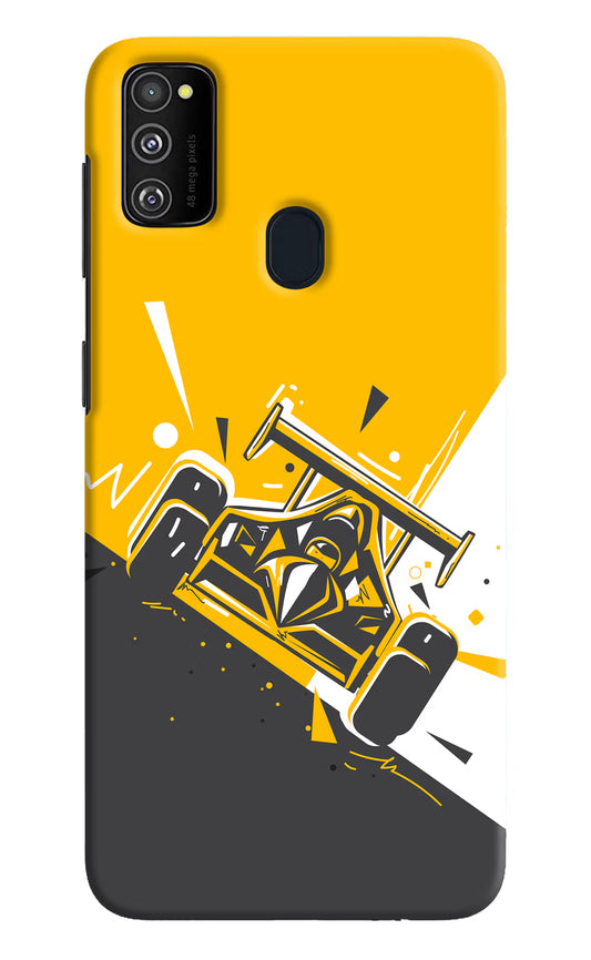 Track King Samsung M21 2020 Hard Case Back Cover by Casekaro