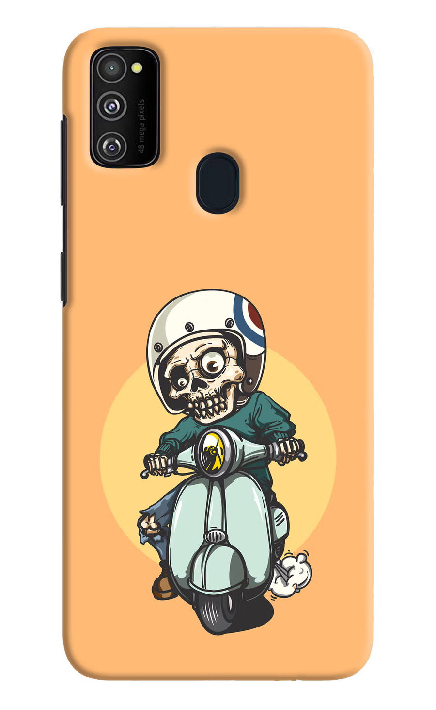 Undead Biker Samsung M21 2020 Back Cover, Hard case