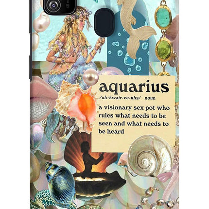 Aquarius Zodiac Samsung M21 2020 Hard Case Back Cover by Casekaro
