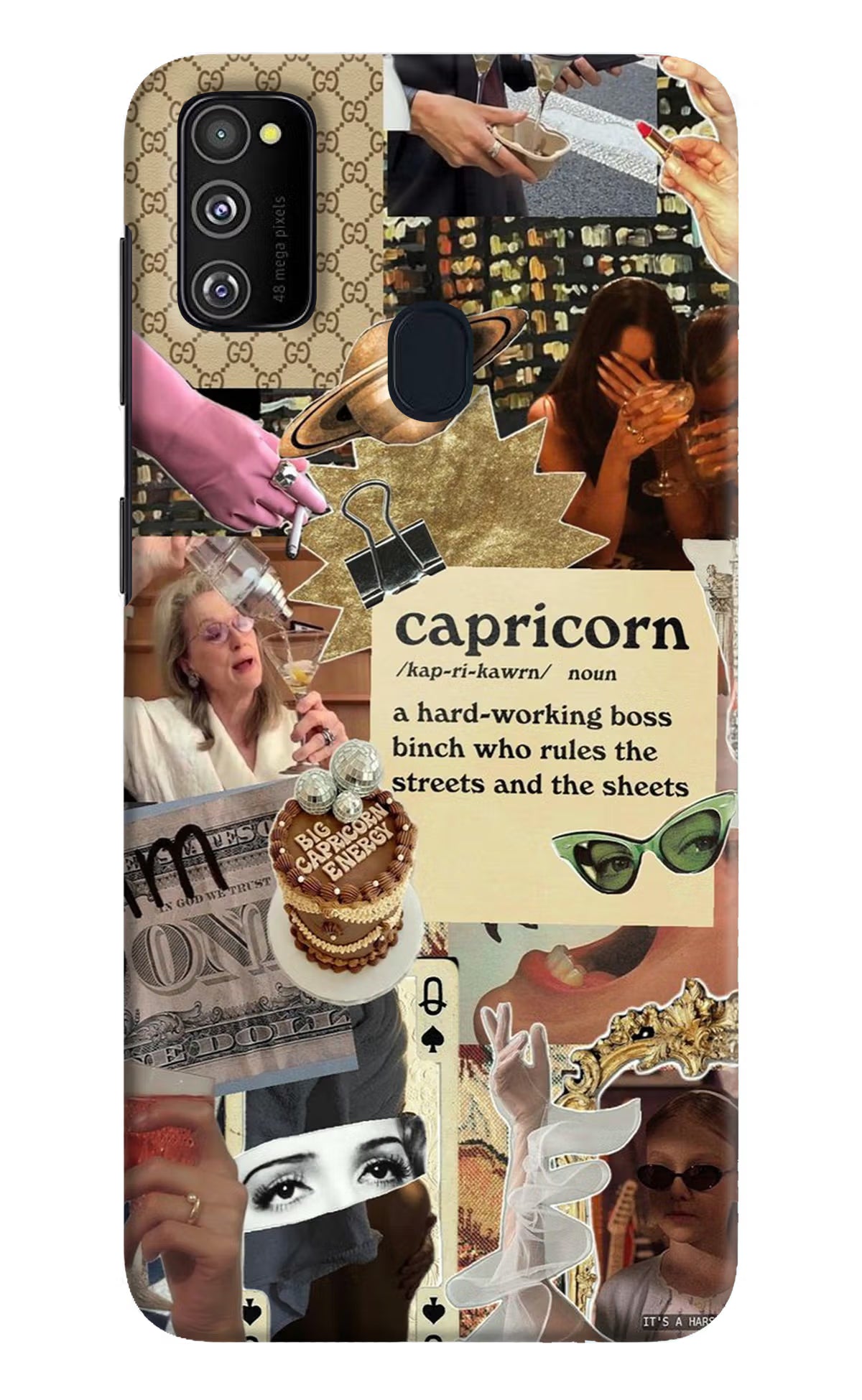 Capricorn Zodiac Samsung M21 2020 Hard Case Back Cover by Casekaro