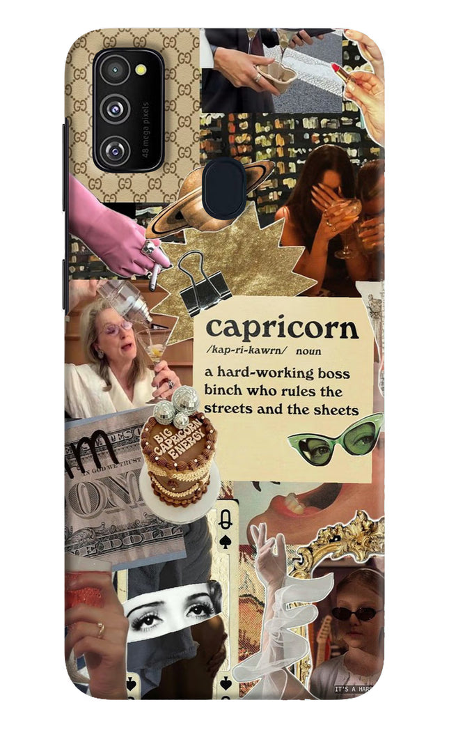 Capricorn Zodiac Samsung M21 2020 Hard Case Back Cover by Casekaro