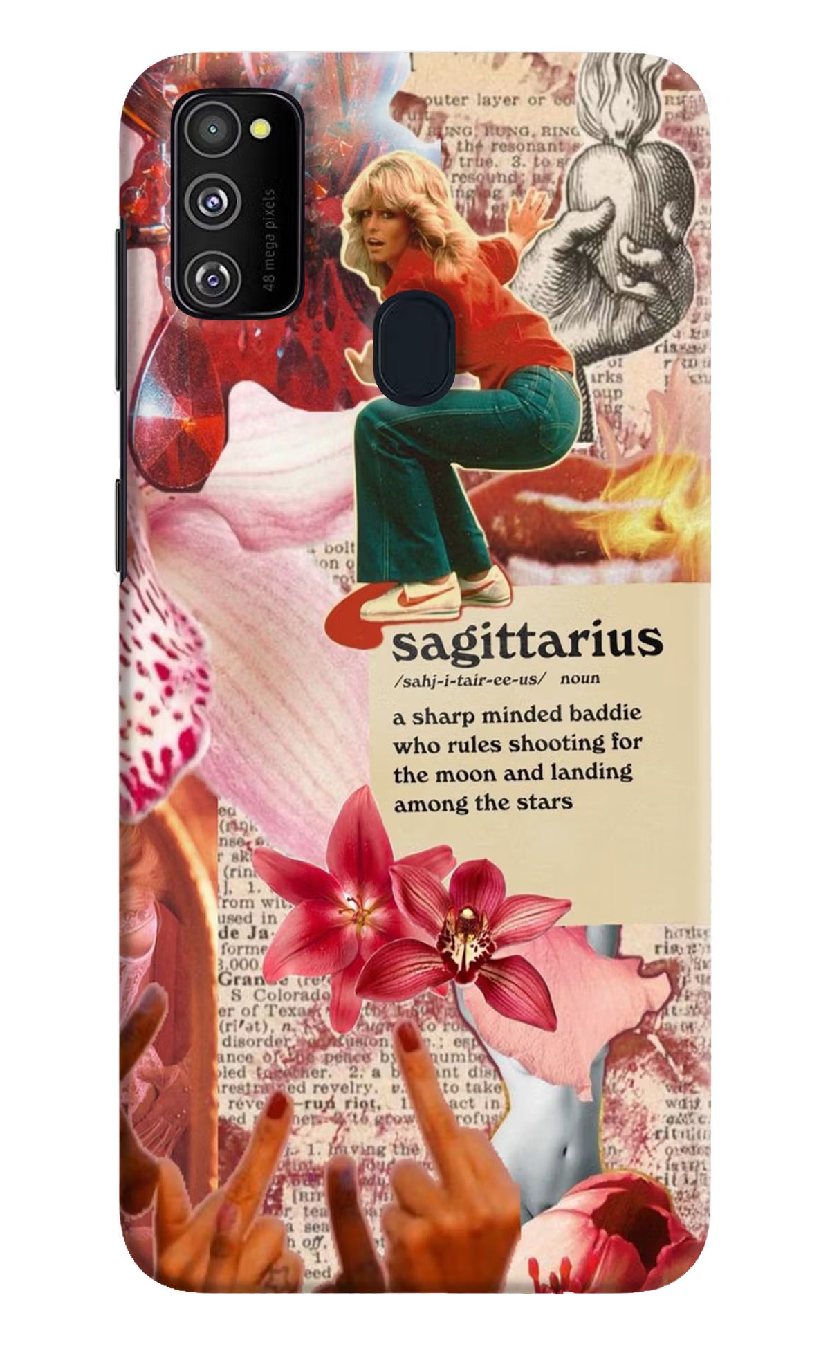 Sagittarius Zodiac Samsung M21 2020 Hard Case Back Cover by Casekaro