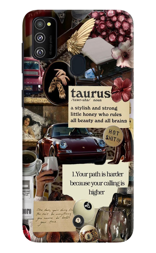 Taurus Zodiac Samsung M21 2020 Hard Case Back Cover by Casekaro
