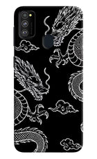 Twin Dragons Samsung M21 2020 Hard Case Back Cover by Casekaro