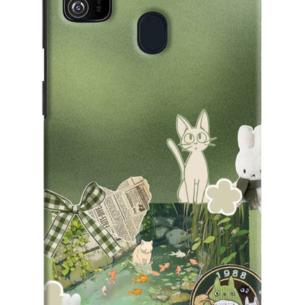 Aesthetic anime Samsung M21 2020 Hard Case Back Cover by Casekaro