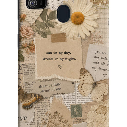 Vintage case Samsung M21 2020 Hard Case Back Cover by Casekaro