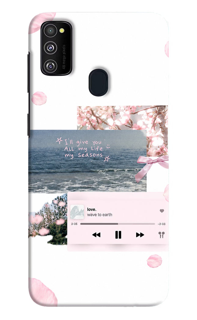 Wave to earth Samsung M21 2020 Hard Case Back Cover by Casekaro