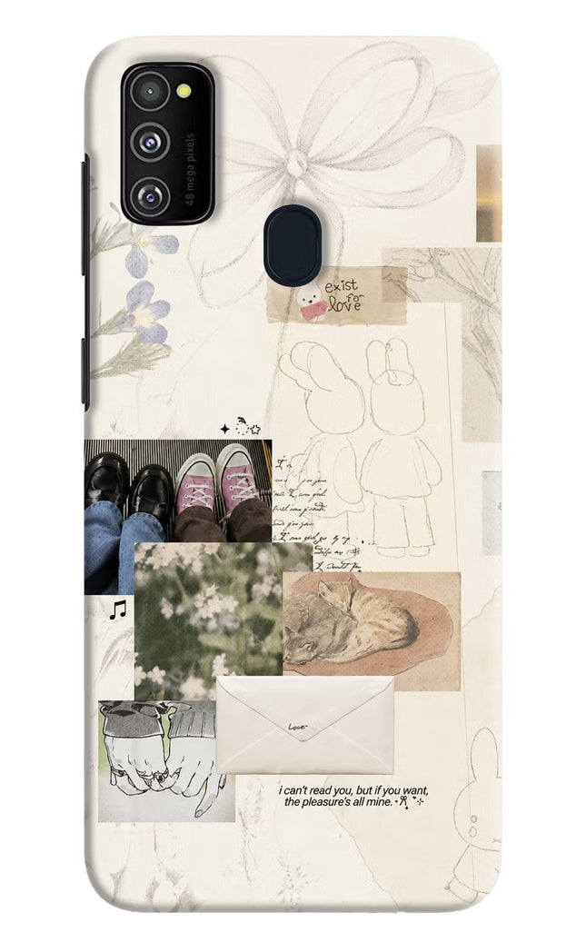 Soft Aesthetic Samsung M21 2020 Hard Case Back Cover by Casekaro