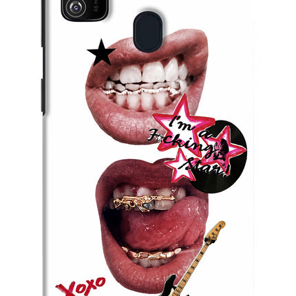Rockstar Samsung M21 2020 Hard Case Back Cover by Casekaro