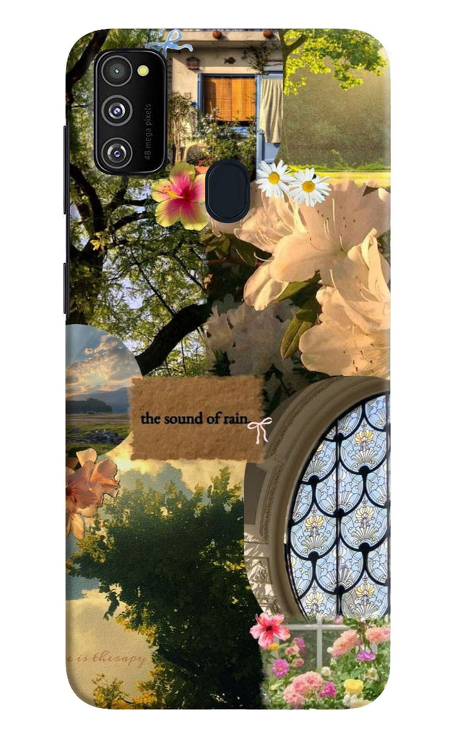 Rain Samsung M21 2020 Hard Case Back Cover by Casekaro