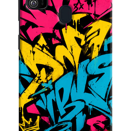 Graffiti Vibe Samsung M21 2020 Hard Case Back Cover by Casekaro